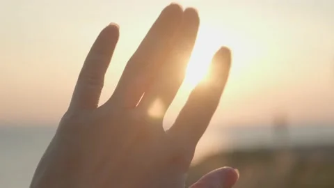 Touching the sun. Stock Footage 198847773