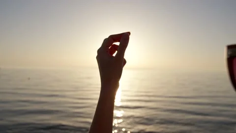 Touching sun Stock Footage 222927917