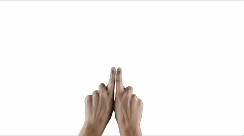 Touching technology one fingertip with white screen 1 Vidéo 37818842