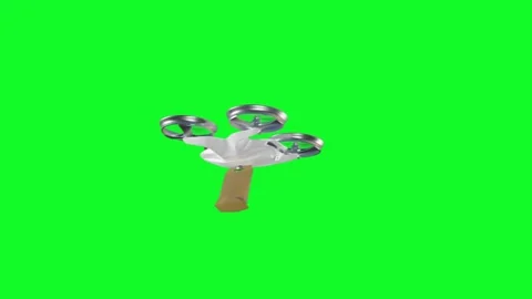 Touchless drone parcel delivery air Stock Footage 247403829