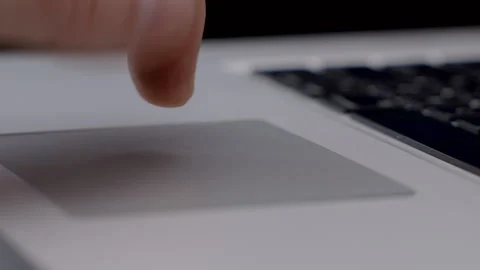 Touchpad closeup pan zoom Stock Footage 151038455