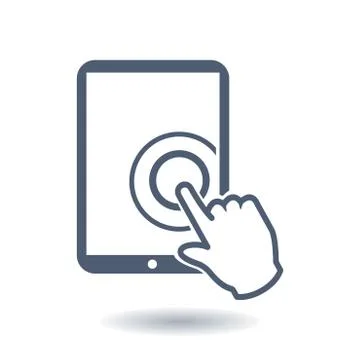 Touchpad sign symbol Stock Illustration
