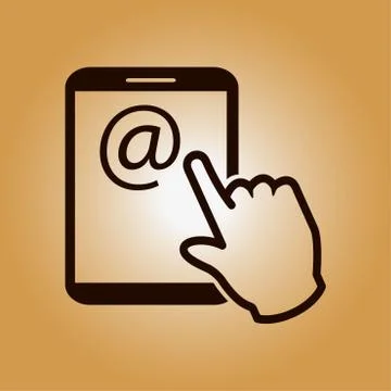 Touchpad sign symbol Stock Illustration