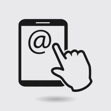 Touchpad sign symbol Illustrazione stock