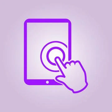 Touchpad sign symbol. Stock Illustration