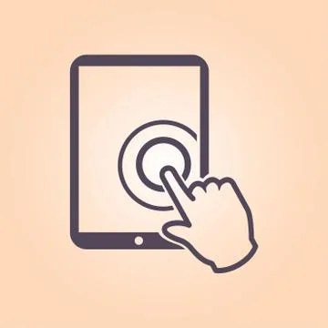 Touchpad sign symbol. Stock Illustration
