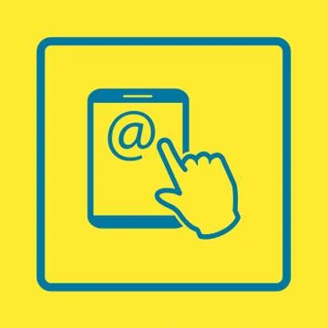 Touchpad sign symbol. Illustrazione stock