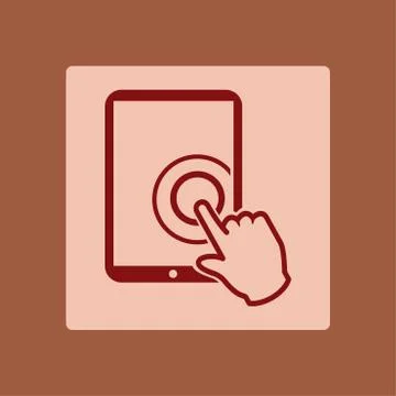 Touchpad sign symbol. Stock Illustration