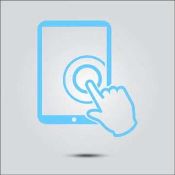 Touchpad sign symbol. Stock Illustration