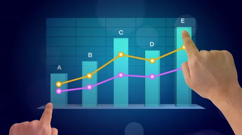 Touchscreen business concept Stock Footage 32193812