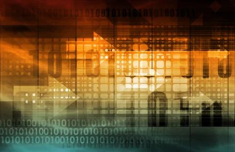 Touchscreen Downloading Apps Cloud Computing Stockillustratie