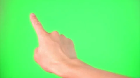 Touchscreen gestures Green Screen for masking Stockbeeldmateriaal 24652106