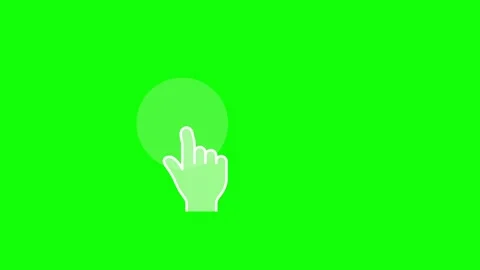 Touchscreen gestures web interface on green screen animation (Chroma key) Stock Footage 312945783