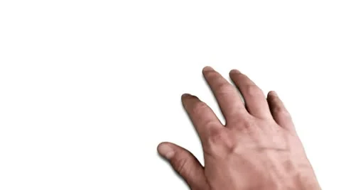 Touchscreen Hand And Finger Moves Stock Footage