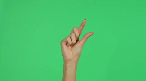 Touchscreen hand gestures on green screen HD Stock-Footage 46366910