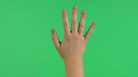Touchscreen hand press gesture with glow on green screen HD 스톡 동영상 46356922