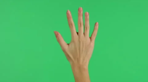 Touchscreen hand press gesture on green screen HD Stock-Footage 46356646