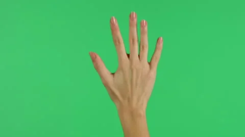 Touchscreen hand press gesture on green screen 4K Video stock 46357251