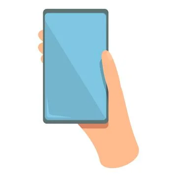 Touchscreen icon cartoon vector. Phone screen Stock Illustration