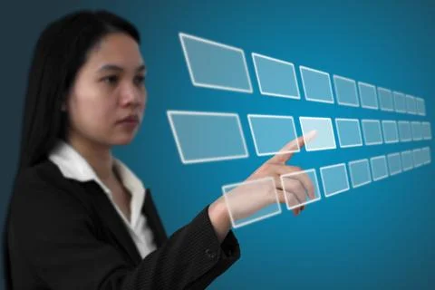 Touchscreen interface Illustrazione stock