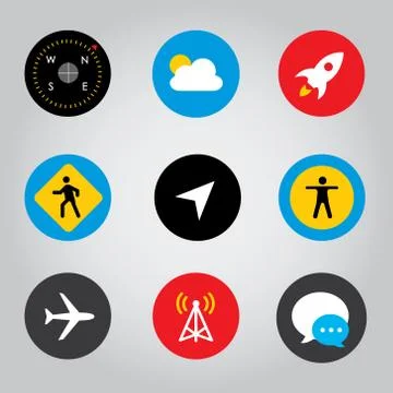 Touchscreen Smart Phone Mobile Application Button Icon Vector. Stock Illustration