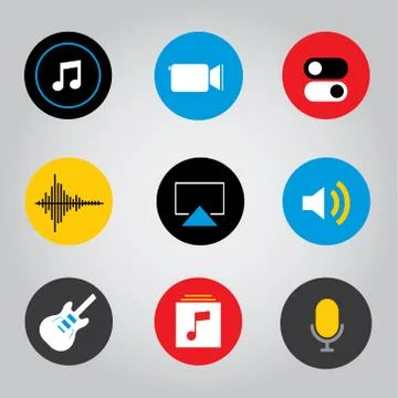 Touchscreen Smart Phone Mobile Application Button Icon Vector. Stock Illustration