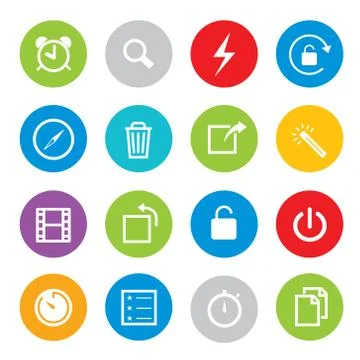 Touchscreen Smart Phone Mobile Application Button Icon Vector Stock Illustration