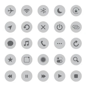 Touchscreen smart phone mobile application button icon Vector illustration Stock Illustration