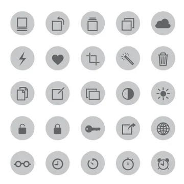 Touchscreen smart phone mobile application button icon Vector illustration Stock-Illustration