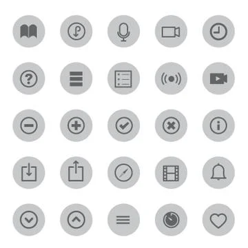 Touchscreen smart phone mobile application button icon Vector illustration Stock Illustration