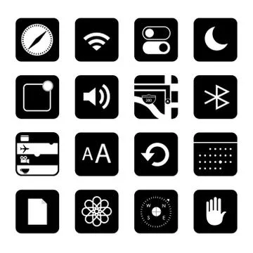 Touchscreen smart phone mobile application button icon Vector illustration Stock-Illustration