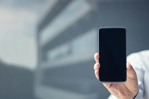 Touchscreen of smart phone. Stock Photos