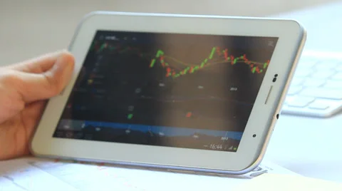 Touchscreen Tablet Vídeo Stock 28396876