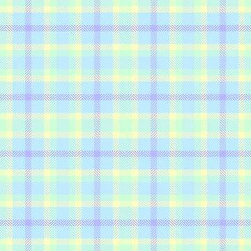 Tough check textile pattern, madras texture vector background. Display seam.. Stock Illustration