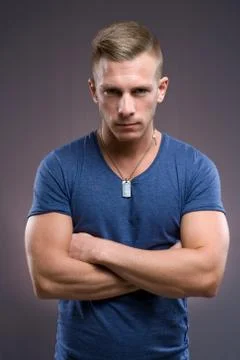 The tough guy. Stock Photos
