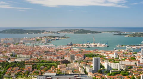 Toulon city in a sunny spring day Stock Footage 59084290