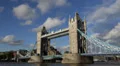 Tour Boat Ship Passing Tower Bridge London, UK Thames River United Kingdom day HD Footage