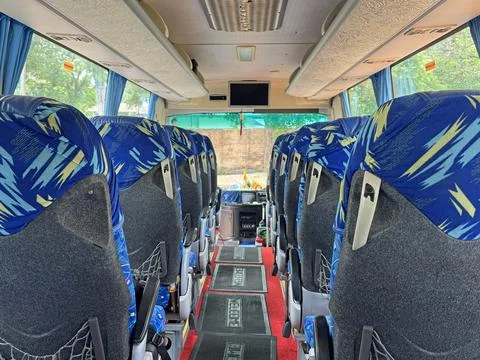 Tour Bus Interior. Stock Photos