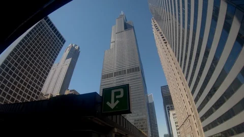 Tour Chicago Iconic Tower 4K Stock Footage