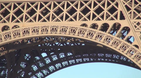  Tour Eiffel Panoramic Zoom Out Iena Bridge Seine River Tower Touristic Trip 스톡 동영상 52299277