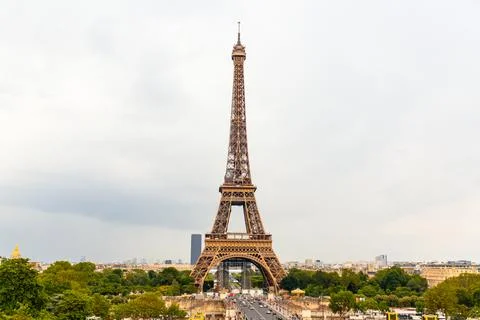Tour Eiffel Paris Eiffel Tower Sunset Stock Photos