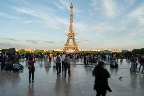   The Tour Eiffel in Paris Stockfoto's