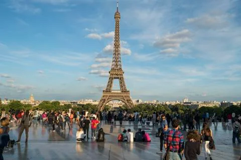  The Tour Eiffel in Paris Stockfoto's