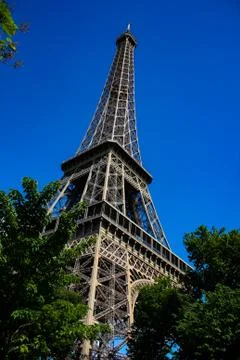 Tour Eiffel from a side with clear sky Photos