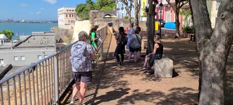 Tour Guide Bastión De Las Palmas San Juan Puerto Rico 🇵🇷 Stock Footage 169522984