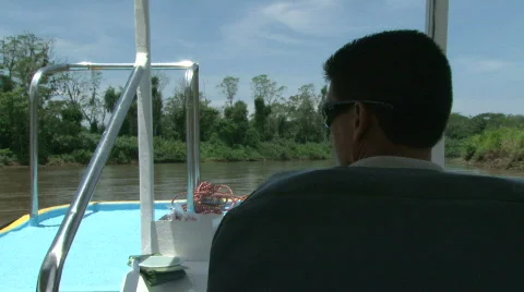 Tour Guide Caption with Binoculars Stock Footage 621241