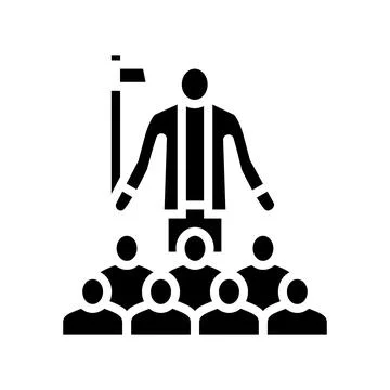 Tour guide glyph icon vector illustration Stock-Illustration