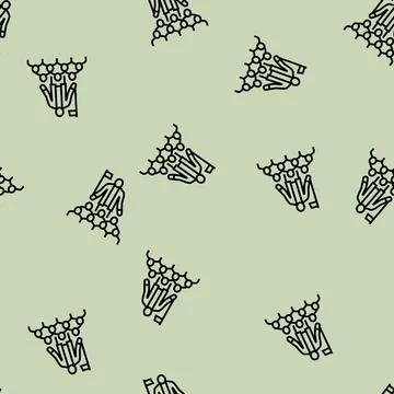 Tour guide line seamless pattern 库存插图