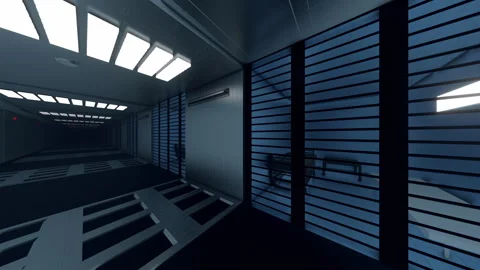 A Tour Of The Prison Stock Footage 327384758