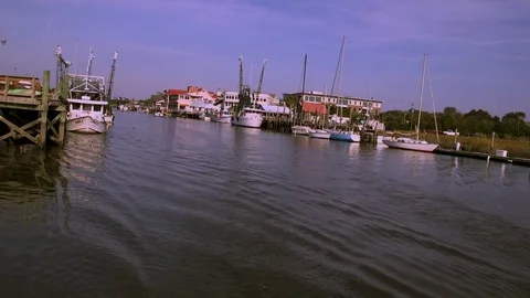 Tour Through Harbor Stock Footage 72987796